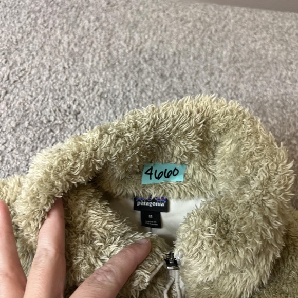 Patagonia‎ Vest Womens Medium Green Los Gatos Fleece Zip Pockets Soft - Picture 4 of 11